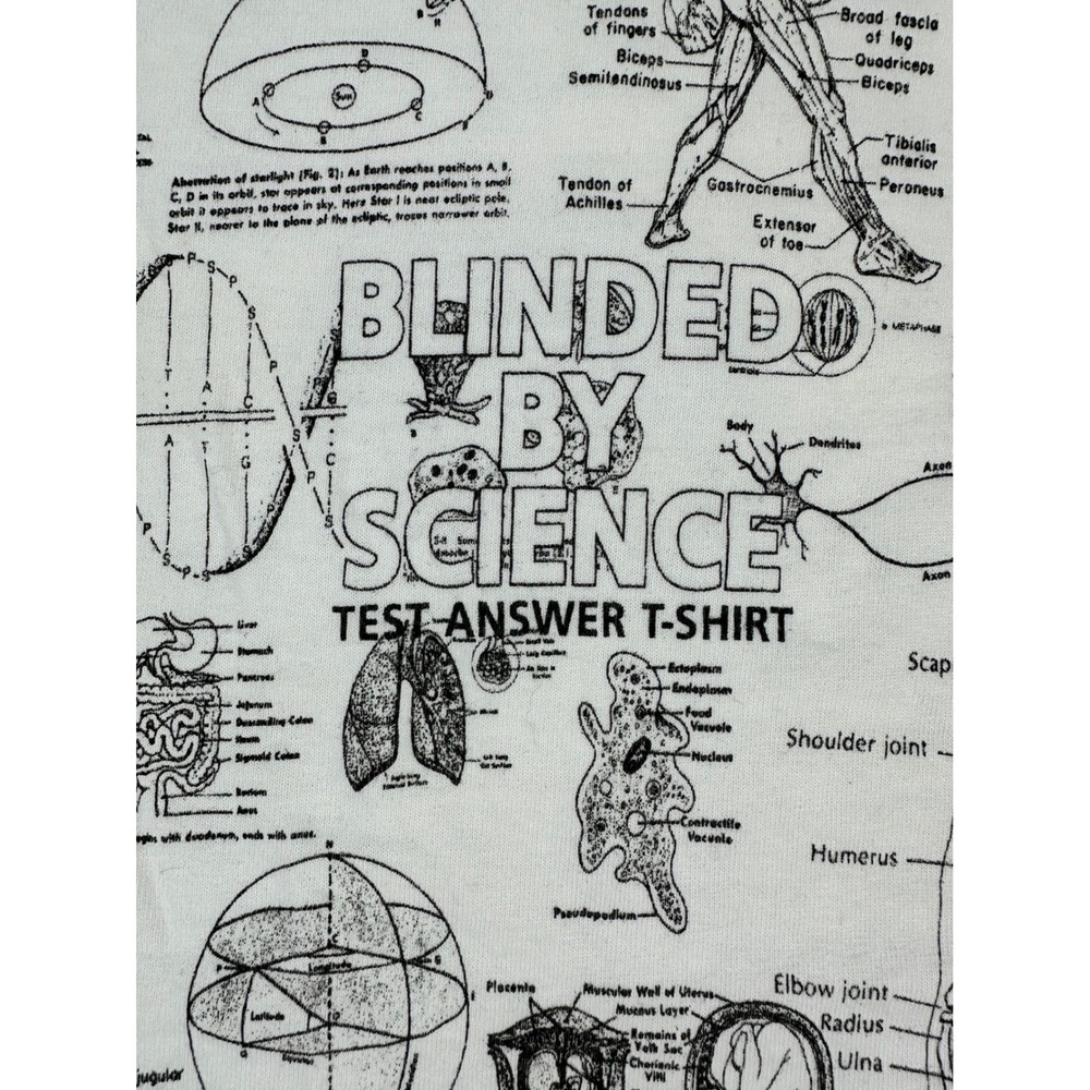 Computer Gear Blinded By Science Test Answer T-Shirt White All Over Print Mens M